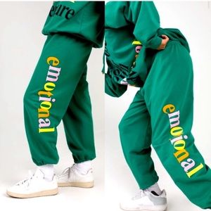 Mayfair the Label Emotional Sweatpants Joggers Green Small / Medium